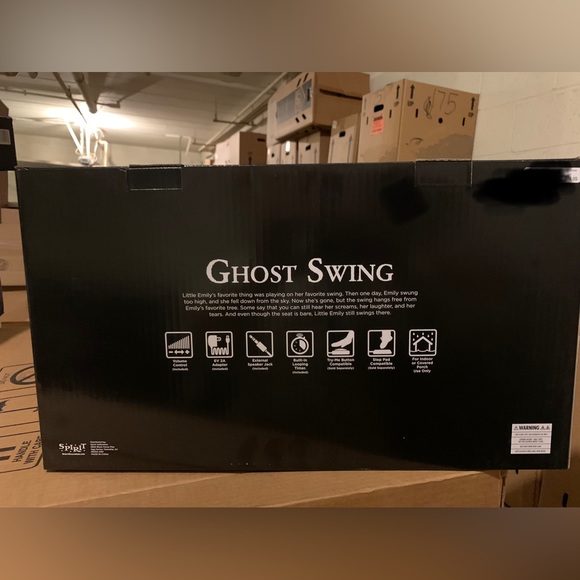 Spirit Halloween 5 Ft Ghost Swing Animatronic Prop - Picture 3 of 8